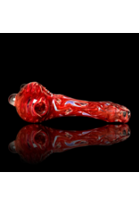 Jellyfish Glass Red & Fume Squiggle Pipe by Jellyfish