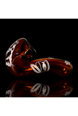 Witch DR Partial Blast Amber Cat Layback Pipe by Witch DR