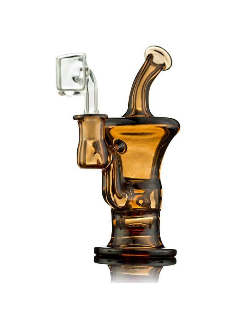 Blais Glass Jeff Blais Maple Syrup Mini Dab Rig w/ Quartz Nail - Waldo's Wonders