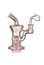 Blais Glass Jeff Blais Pink Lollipop Mini Dab Rig w/ Quartz Nail- Waldo's Wonders