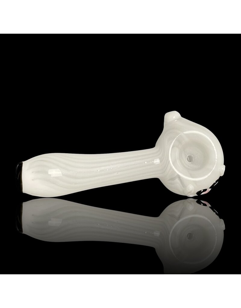 KC White Kitty Cat Pipe by Kristi Conant