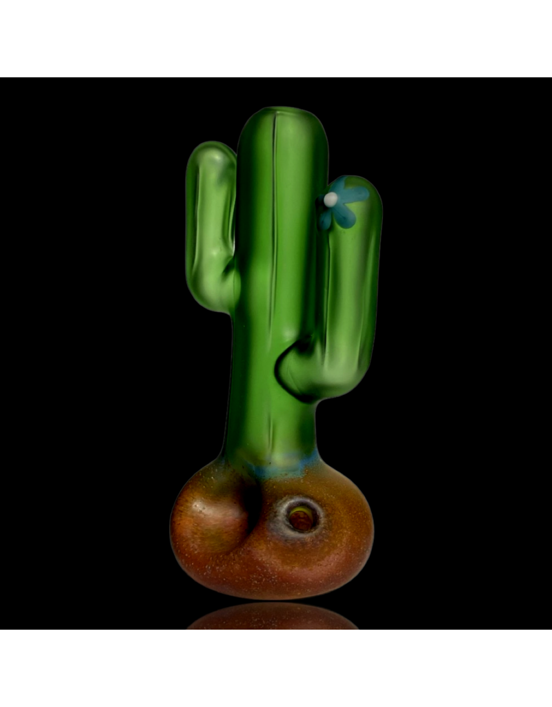 Mouse Cactus Pipe Teal Flower by Mouse