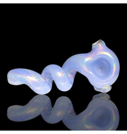 Jellyfish Glass Milky Purple Dichro Get Twisted Pipe