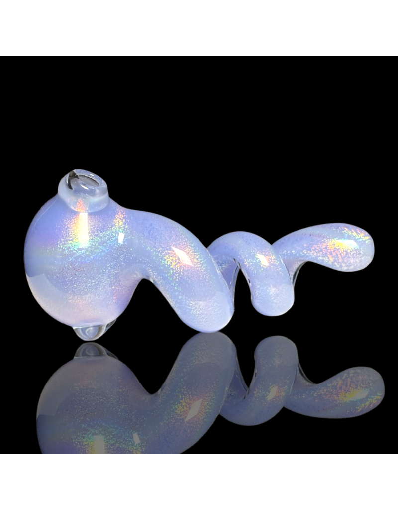 Jellyfish Glass Milky Purple Dichro Get Twisted Pipe by Jellyfish