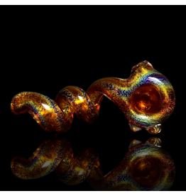 Jellyfish Glass Amber Dichro Get Twisted Pipe