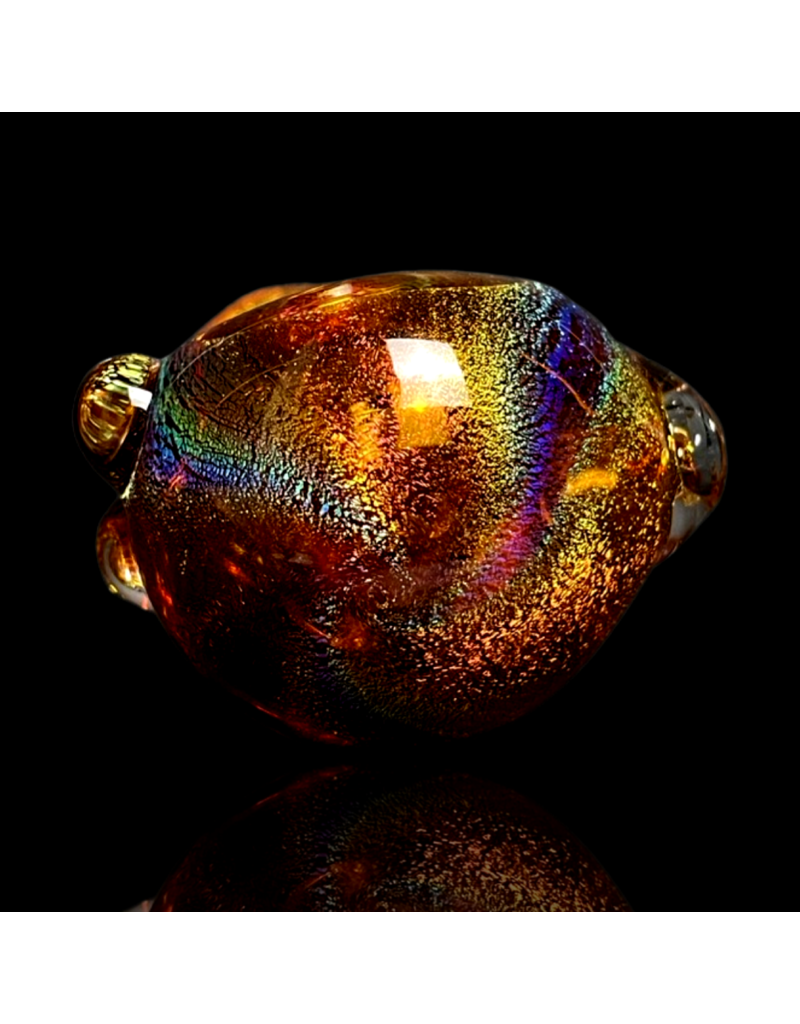 Jellyfish Glass Amber Dichro Get Twisted Pipe by Jellyfish