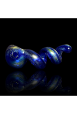 Jellyfish Glass Cobalt  Dichro Get Twisted Pipe by Jellyfish