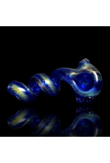 Jellyfish Glass Cobalt  Dichro Get Twisted Pipe by Jellyfish