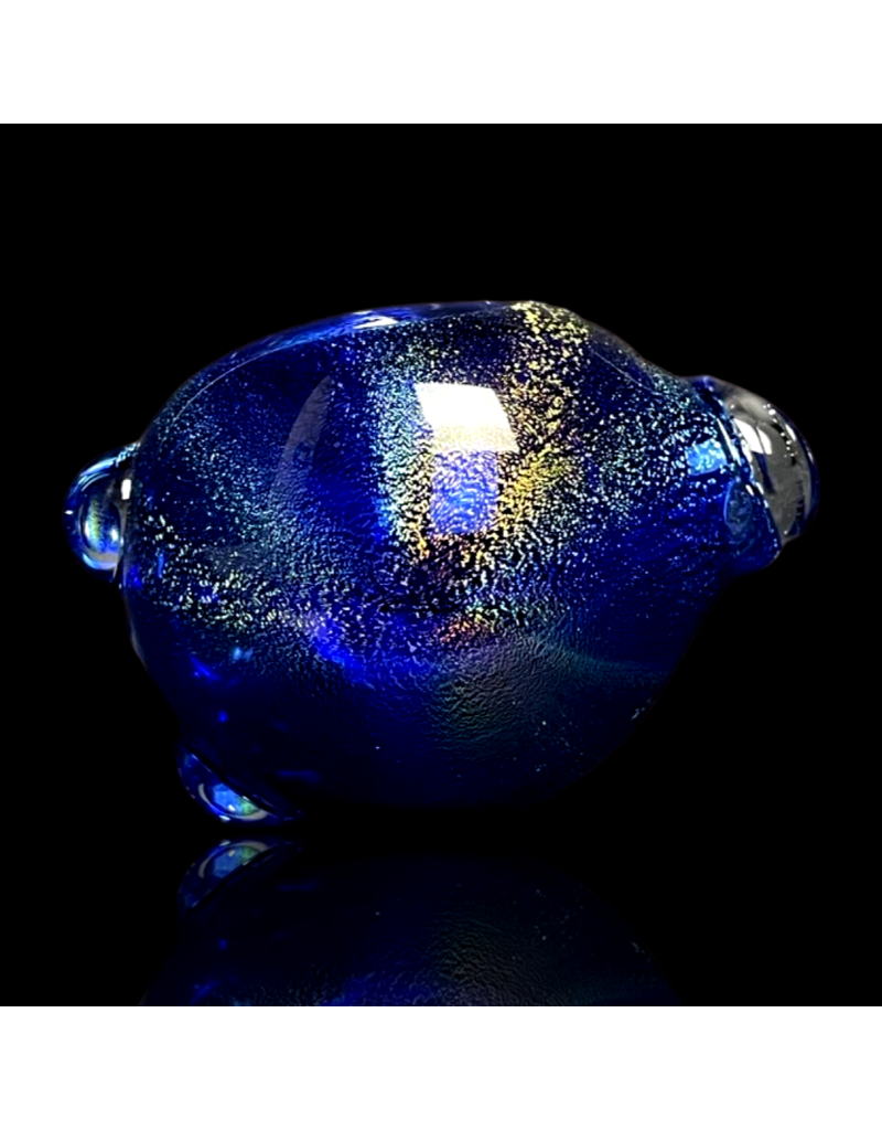 Jellyfish Glass Cobalt  Dichro Get Twisted Pipe by Jellyfish