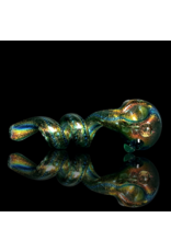 Jellyfish Glass Green Dichro Get Twisted Pipe by Jellyfish