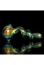 Jellyfish Glass Green Dichro Get Twisted Pipe by Jellyfish