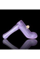 Witch DR Witch DR Trans Purple Sandblasted Hammer Bubbler w/ Fume Mib