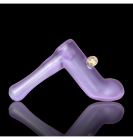 Witch DR Witch DR Trans Purple Sandblasted Hammer Bubbler w/ Fume Mib