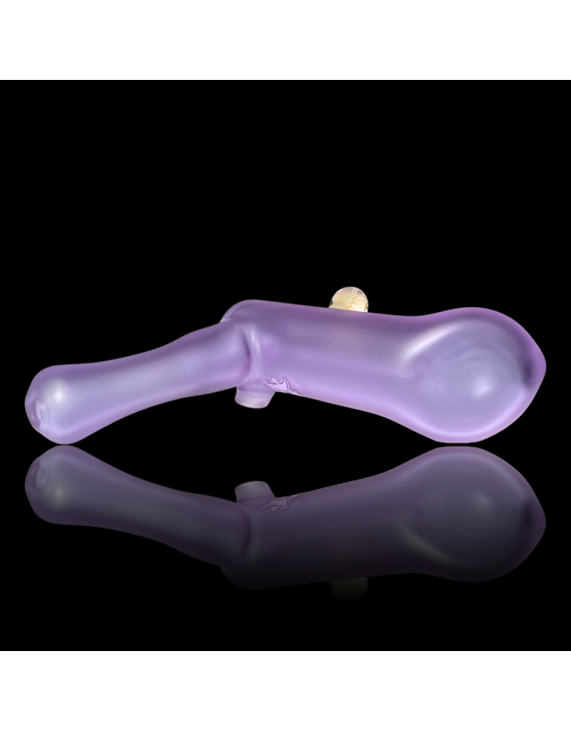 Witch DR Witch DR Trans Purple Sandblasted Hammer Bubbler w/ Fume Mib