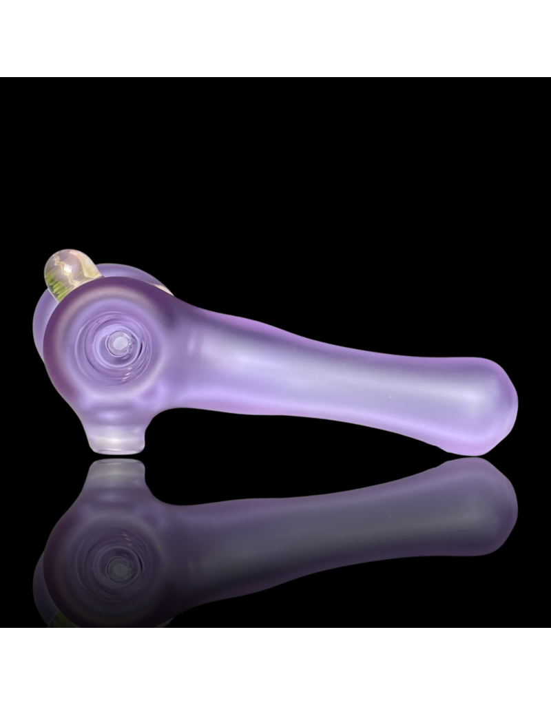 Witch DR Witch DR Trans Purple Sandblasted Hammer Bubbler w/ Fume Mib