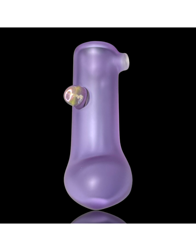 Witch DR Witch DR Trans Purple Sandblasted Hammer Bubbler w/ Fume Mib