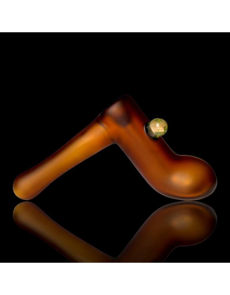 Witch DR Witch DR Amber Sandblasted Hammer Bubbler w/ Fume Mib