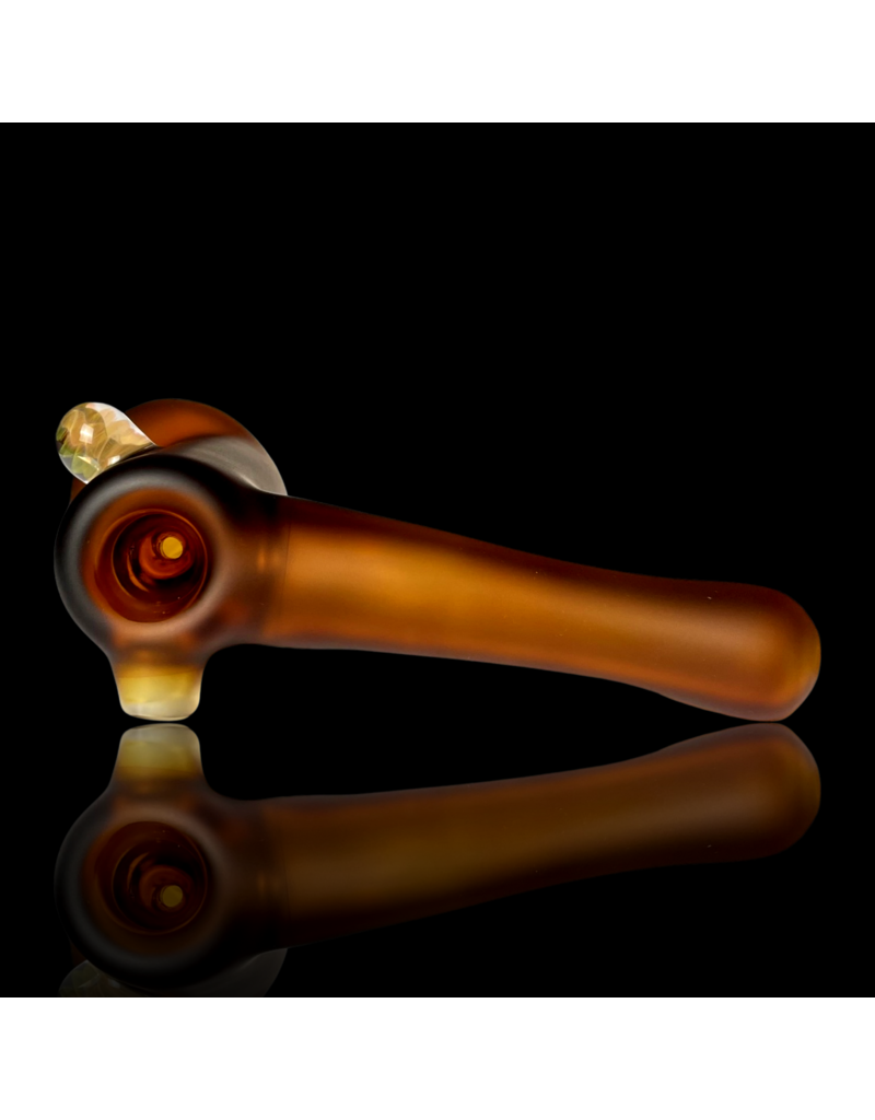 Witch DR Witch DR Amber Sandblasted Hammer Bubbler w/ Fume Mib
