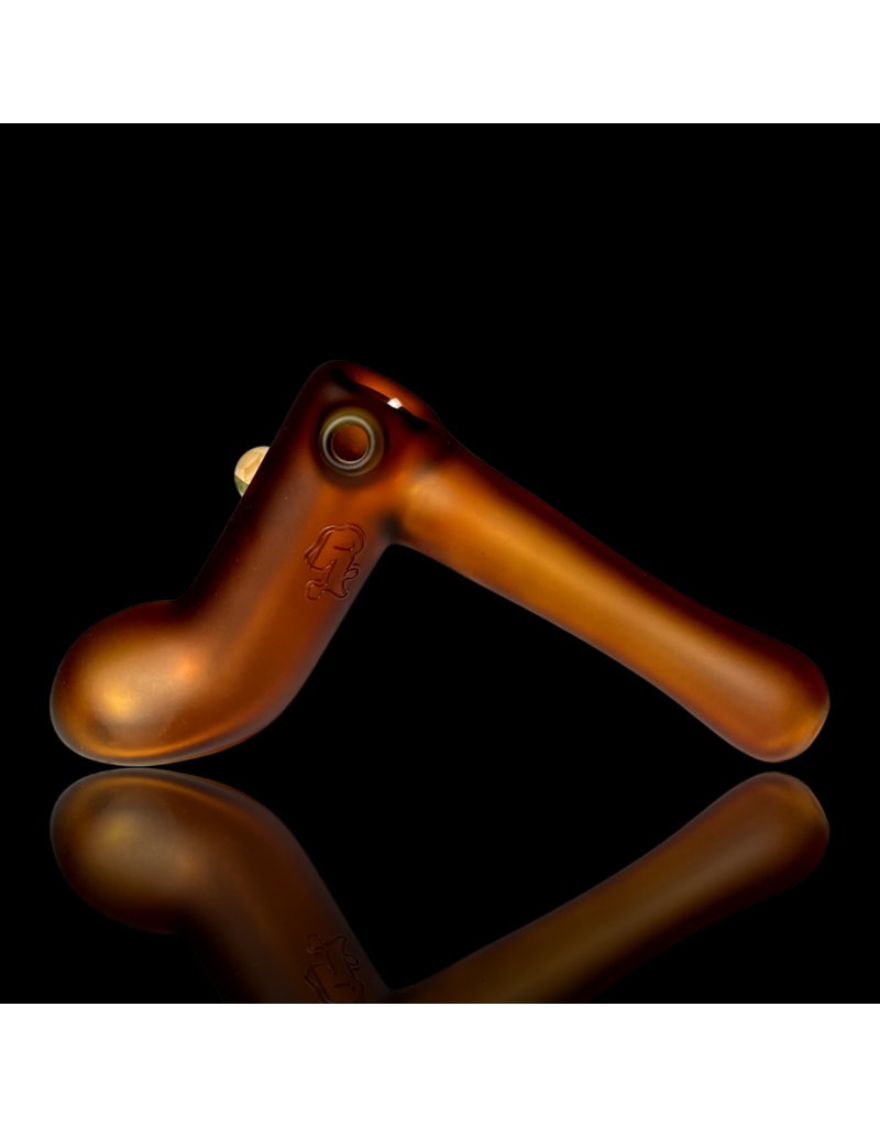 Witch DR Witch DR Amber Sandblasted Hammer Bubbler w/ Fume Mib