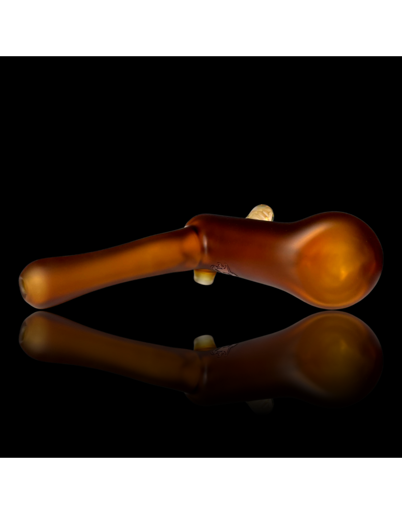 Witch DR Witch DR Amber Sandblasted Hammer Bubbler w/ Fume Mib