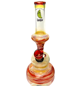 14mm Fume & Color Wrap Hourglass Bong (A)