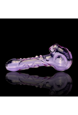 Koy Glass Trans Purple Decorated Pipe by Koy Glass