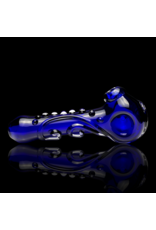 Koy Glass Cobalt Scroll Pipe by Koy Glass