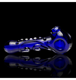 Koy Glass Cobalt Scroll Koy Pipe