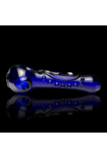 Koy Glass Cobalt Scroll Pipe by Koy Glass
