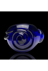 Koy Glass Cobalt Scroll Pipe by Koy Glass