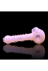 Koy Glass Jade Pink Scroll Pipe by Koy Glass