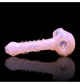 Koy Glass Jade Pink Scroll Pipe
