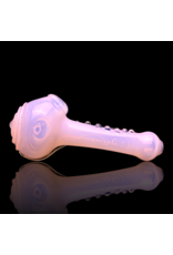 Koy Glass Jade Pink Scroll Pipe by Koy Glass