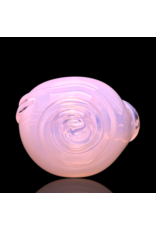 Koy Glass Jade Pink Scroll Pipe by Koy Glass