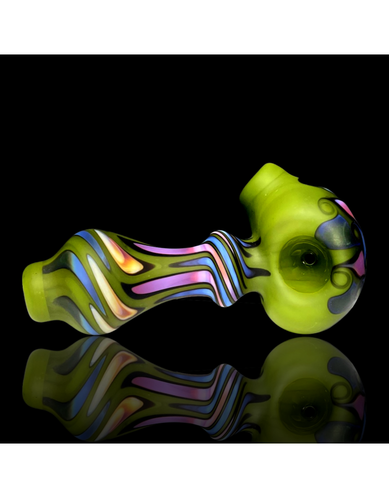 Liquid Sand Blasted Color Pinwheel Pipe A by Martha Proctor