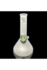Witch DR Frosted RX Beaker w/ Green Slide by Space Glass
