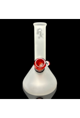 Witch DR Frosted RX Beaker w/ Red Slide by Space Glass