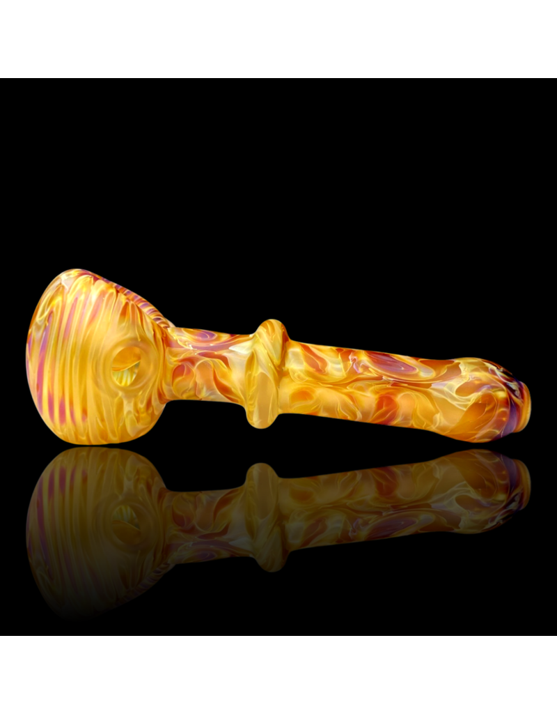 Blasted Squiggle Dye Pipe (B) by Glance Glass