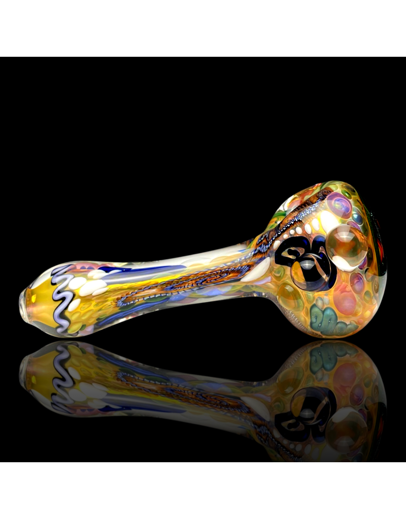 ISO Fume & Latti Wig Wag Cap Pipe (A) by JD Glass