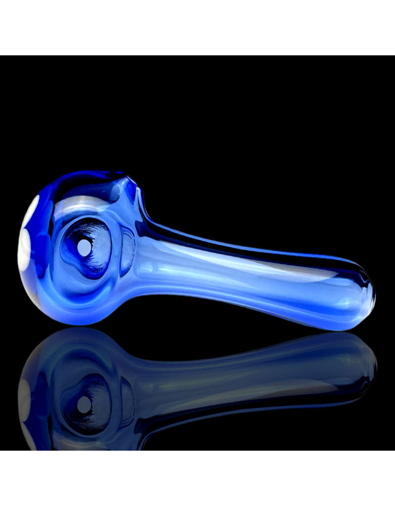 Witch DR Pinwheel Cap Light Cobalt Pipe by Witch DR