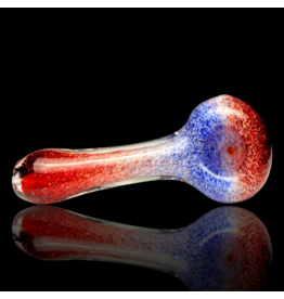 ISO "Crimson White & Indigo" Frit Fade Pipe Chris Anton