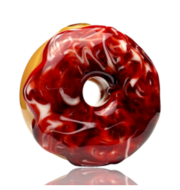 KGB Glass KGB Glass Marbled Cherry Donut Pipe