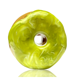 KGB Glass KGB Glass Marbled Apple Donut Pipe