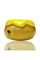 KGB Glass KGB Glass Marbled Lemon Donut Pipe