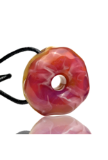 KGB Glass KGB Glass Marbled Grape Donut Pendant