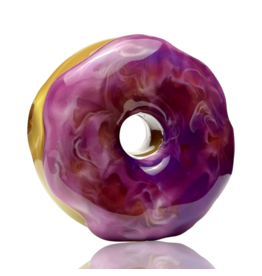 KGB Glass KGB Glass Marbled Jelly Donut Pipe