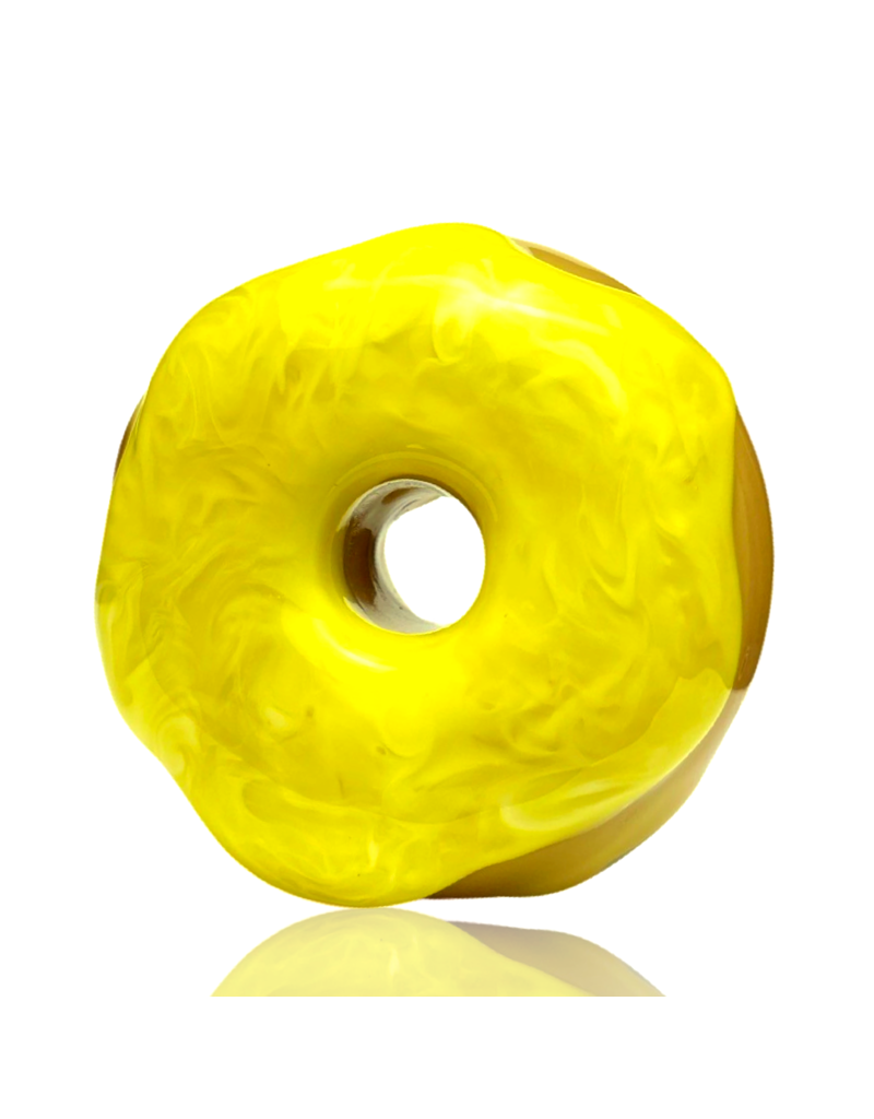 KGB Glass KGB Glass Marbled Lemon Donut Pipe