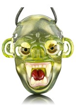 COYLE Coyle Green Open Mouth Monkey Glass Pendant