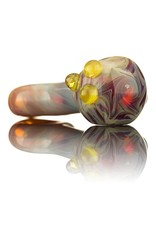 Witch DR SOLD Witch DR Amber Purple Functional Mini Spoon Pipe Pendant by GloRo Glass