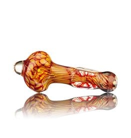 Nelson Glassworks SOLD Spoon Pipe by Nelson Square Coil Glass Spoon Pipe 1 - Inside Out